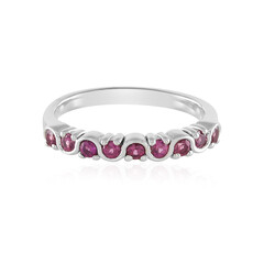 Zilveren ring met rhodolieten