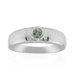 Zilveren ring met een Madagaskar Demantoid (John Ferry)