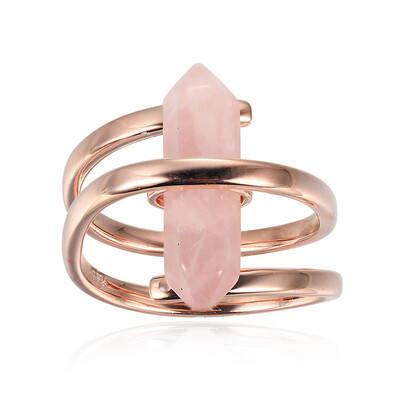 Zilveren ring met een rozen kwarts