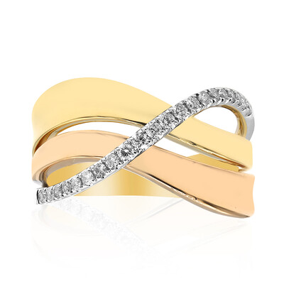 Gouden ring met I1 (H) Diamanten (CIRARI)