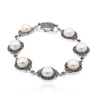 Zilveren armband met zoetwater kweekparels (Annette classic)