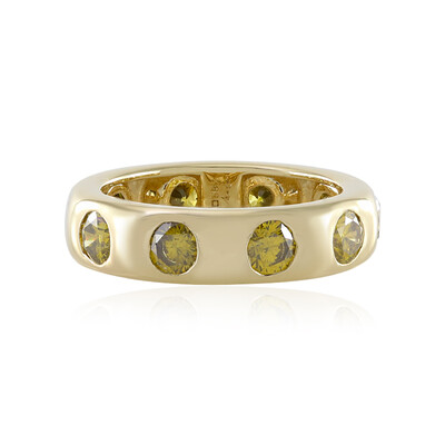 Gouden ring met I2 Gele Diamanten (de Melo)