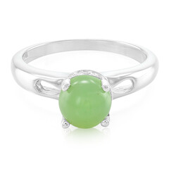 Zilveren ring met een keizerlijk chrysopraas