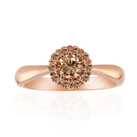 Gouden ring met een VS1 Argyle-Rose de France-Diamant