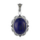 Zilveren hanger met een lapis lazuli (Annette classic)