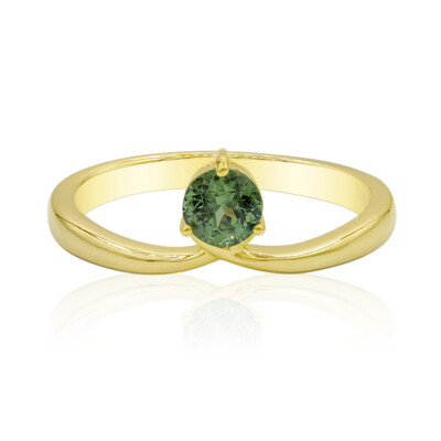 Gouden ring met een Madagaskar Demantoid (John Ferry)