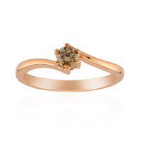 Gouden ring met een VS1 Argyle-Rose de France-Diamant