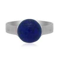 Zilveren ring met een lapis lazuli