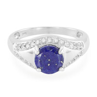 Zilveren herenring met een lapis lazuli