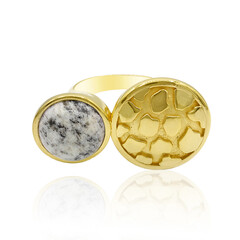 Zilveren ring met een Witte Jasper