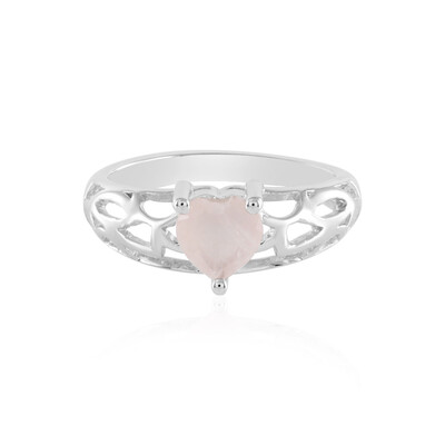 Zilveren ring met een rozen kwarts