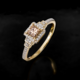 Gouden ring met een I3 Argyle-Cognac-Diamant (Mark Tremonti)