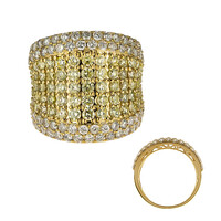 Gouden ring met gele S12 diamanten (CIRARI)