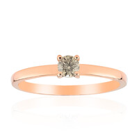 Gouden ring met een SI1 Argyle Rose De France Diamant