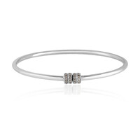 Zilveren armband met I3 Champagne Diamanten