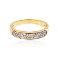 Gouden ring met SI2 (H) Diamanten