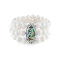 Zilveren armband met een Abalone schelp (Dallas Prince Designs)