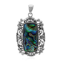 Zilveren hanger met een Abalone schelp (Art of Nature)