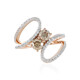 Gouden ring met I2 Bruine Diamanten (SUHANA)