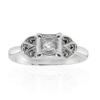 Zilveren ring met een I2 (J) Diamant (Annette classic)