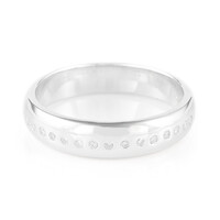 Zilveren ring met diamanten