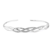 Zilveren armband met I3 (I) Diamanten