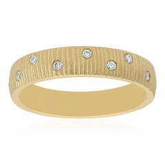 Gouden ring met SI2 (H) Diamanten