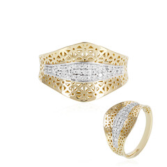 Gouden ring met I1 (I) Diamanten (Ornaments by de Melo)