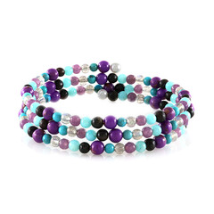 Stalen armband met amazonieten (Riya)