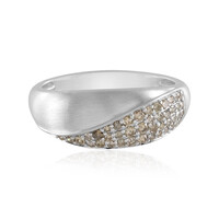 Zilveren ring met I2 Champagne Diamanten