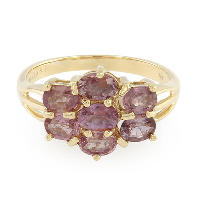 Gouden ring met Onverhitte Padparadscha Saffieren (AMAYANI)