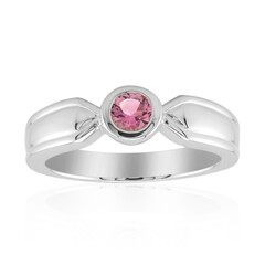 Zilveren ring met een Braziliaanse roze toermalijn (Pallanova)