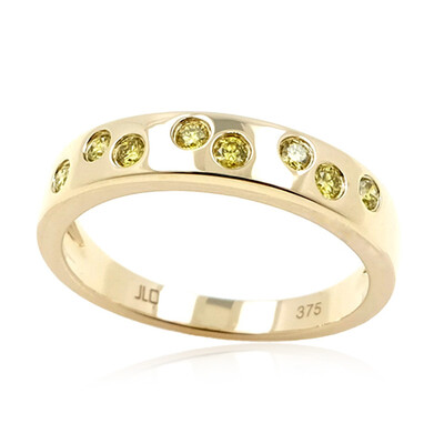 Gouden ring met gele S12 diamanten