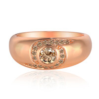 Gouden ring met een VS1 Argyle-Rose de France-Diamant