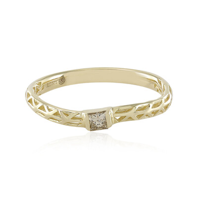 Gouden ring met een I2 Bruine Diamant (Ornaments by de Melo)