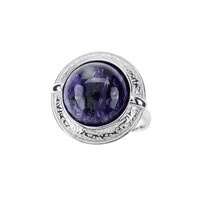 Zilveren ring met een Charoite