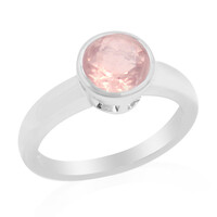 Zilveren ring met een rozen kwarts