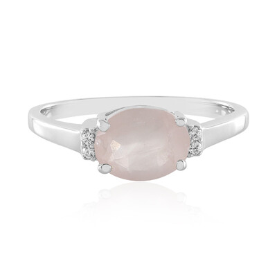 Zilveren ring met een rozen kwarts