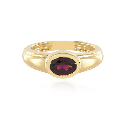 Zilveren ring met een framboos rhodoliet