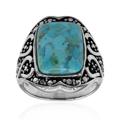 Zilveren ring met een Blauwe Kingman Mohave Turkoois (Art of Nature)