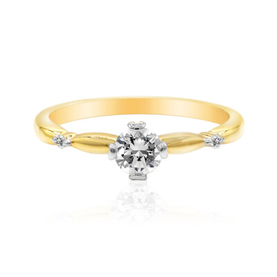 Gouden ring met een Diamant SI1 (G) (Annette)