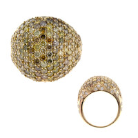 Gouden ring met SI2 Fancy Diamanten (CIRARI)