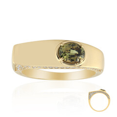 Gouden ring met een Madagaskar Demantoid (de Melo)