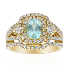 Gouden ring met een Paraiba toermalijn (CIRARI)