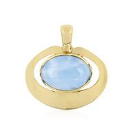 Zilveren hanger met een larimar