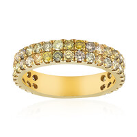 Gouden ring met SI2 Fancy Diamanten (CIRARI)