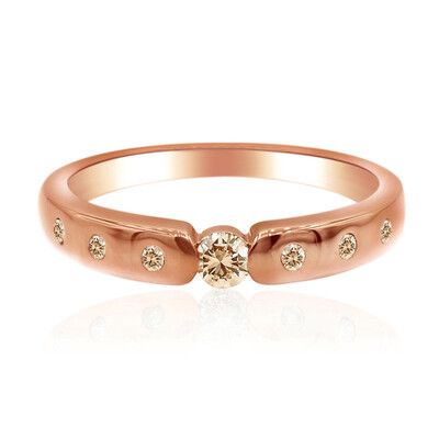 Gouden ring met een SI1 Argyle Rose De France Diamant (Annette)