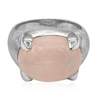 Zilveren ring met een rozen kwarts