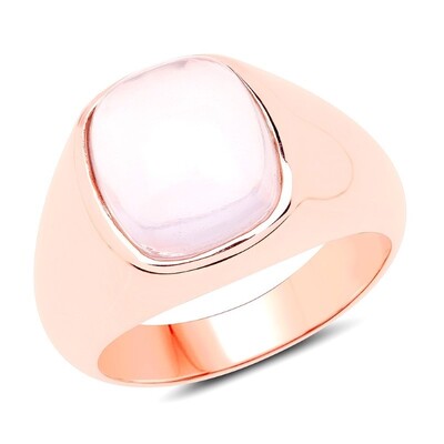 Zilveren ring met een rozen kwarts