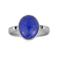 Zilveren ring met een lapis lazuli